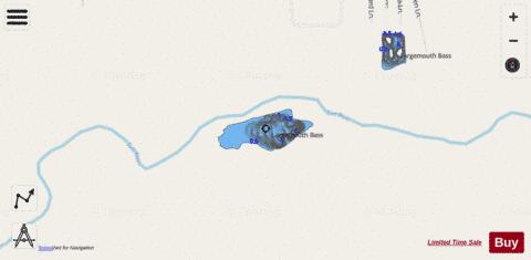 Lewis Pond South depth contour Map - i-Boating App - Streets