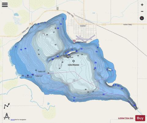 Lake Frances depth contour Map - i-Boating App - Streets