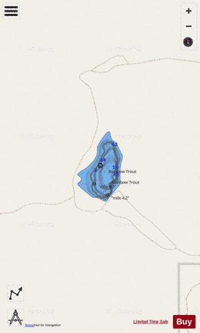Ostle Reservoir depth contour Map - i-Boating App - Streets