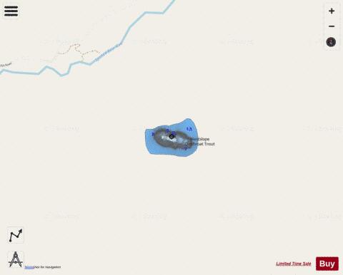 Spotted Bear Lake depth contour Map - i-Boating App - Streets