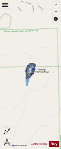 Tuppers Lake depth contour Map - i-Boating App - Streets