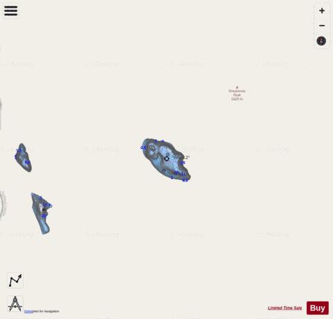 Palisade Lake depth contour Map - i-Boating App - Streets