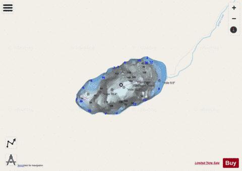 Sunburst Lake depth contour Map - i-Boating App - Streets