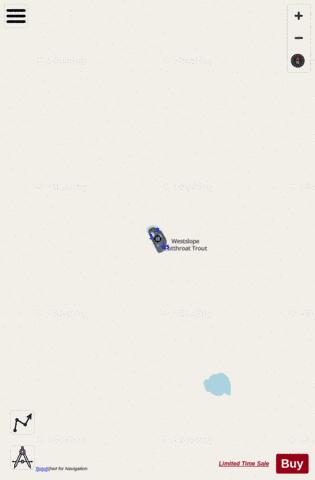 South Fork Lion Creek Lake depth contour Map - i-Boating App - Streets