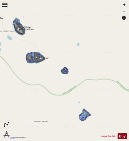 Farmers Lake #4 depth contour Map - i-Boating App - Streets