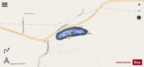 Spencer Lake depth contour Map - i-Boating App - Streets