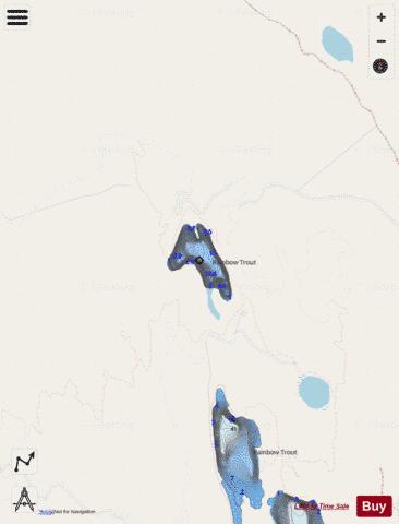 Woods Lake depth contour Map - i-Boating App - Streets