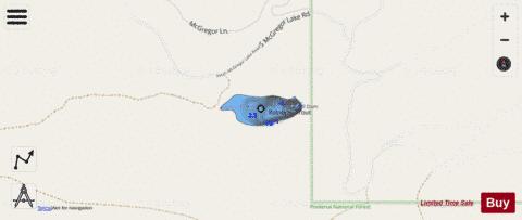No Tellum Reservoir depth contour Map - i-Boating App - Streets