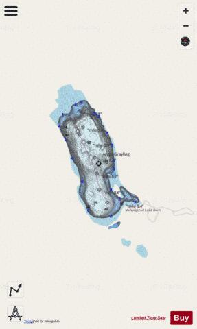 Mussigbrod Lake depth contour Map - i-Boating App - Streets