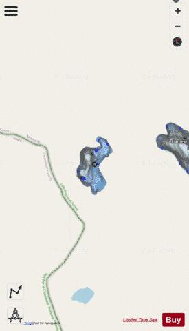Siamese Lake, Upper depth contour Map - i-Boating App - Streets