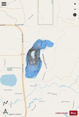 Savage Lake depth contour Map - i-Boating App - Streets