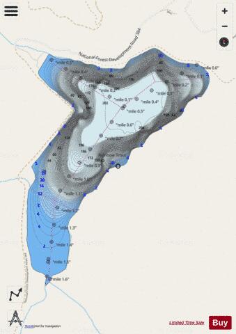 Spar Lake depth contour Map - i-Boating App - Streets
