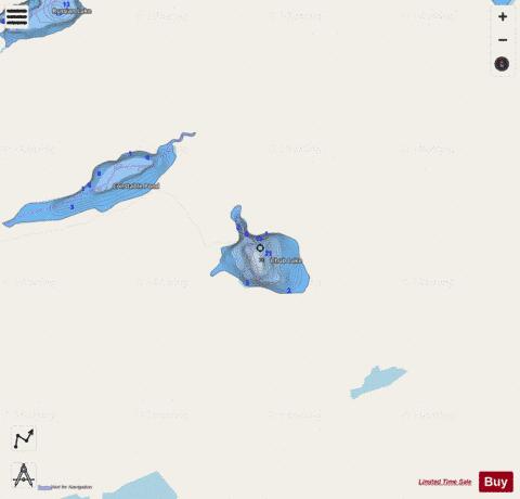 Chub Lake depth contour Map - i-Boating App - Streets