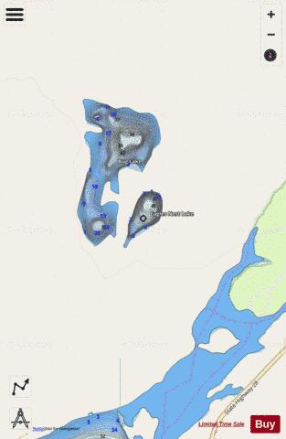 Eagles Nest Lake depth contour Map - i-Boating App - Streets