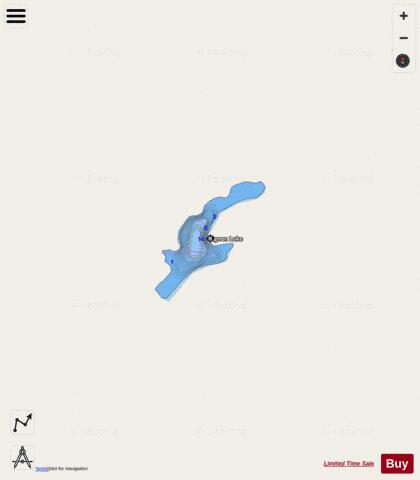 Pigeon Lake depth contour Map - i-Boating App - Streets
