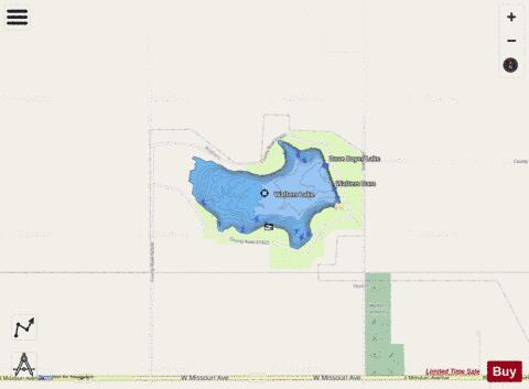 Dave Boyer Lake depth contour Map - i-Boating App - Streets
