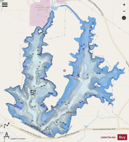 Brandy Branch Reservoir / Rogers Lake depth contour Map - i-Boating App - Streets
