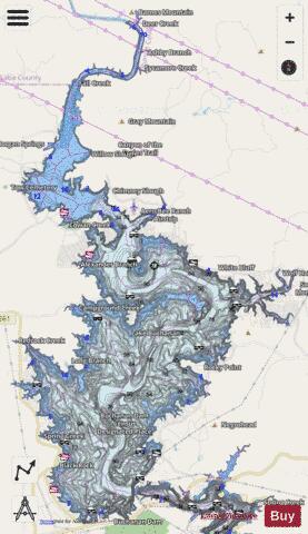 Buchanan depth contour Map - i-Boating App - Streets