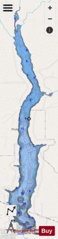 Gladewater depth contour Map - i-Boating App - Streets