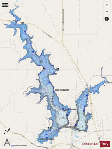 Graham depth contour Map - i-Boating App - Streets