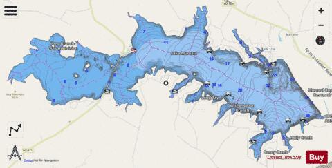 Murvaul depth contour Map - i-Boating App - Streets