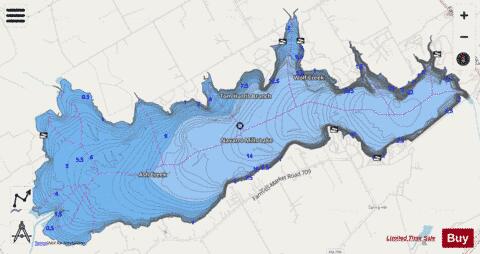 NavarroMills depth contour Map - i-Boating App - Streets