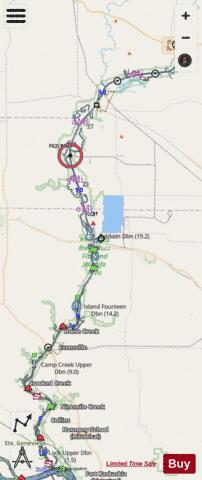 Kaskaskia River mile 2 to mile 36 Marine Chart - Nautical Charts App - Streets