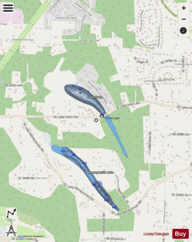 Lake Holm depth contour Map - i-Boating App - Streets