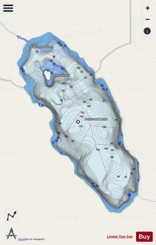 Packwood Lake depth contour Map - i-Boating App - Streets