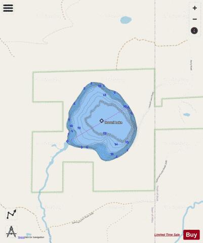 Howell Lake depth contour Map - i-Boating App - Streets