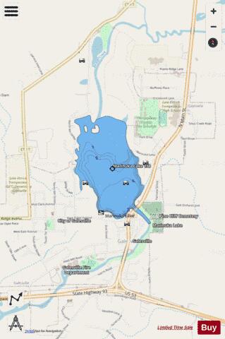 Marinuka Lake 138 depth contour Map - i-Boating App - Streets