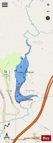 Ludden Lake depth contour Map - i-Boating App - Streets