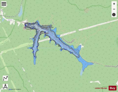Plum Orchard depth contour Map - i-Boating App - Streets